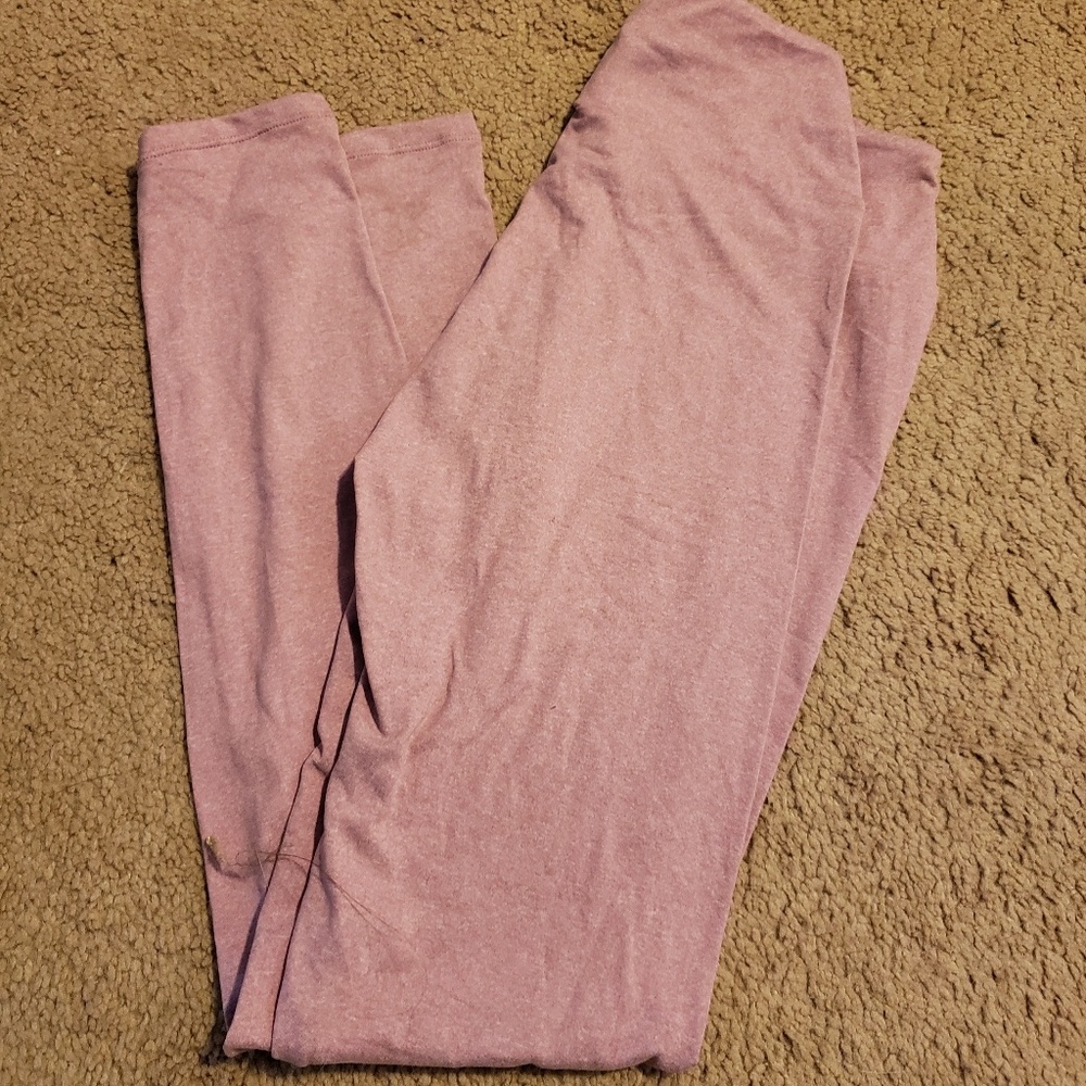 Lularoe rose pink os leggings